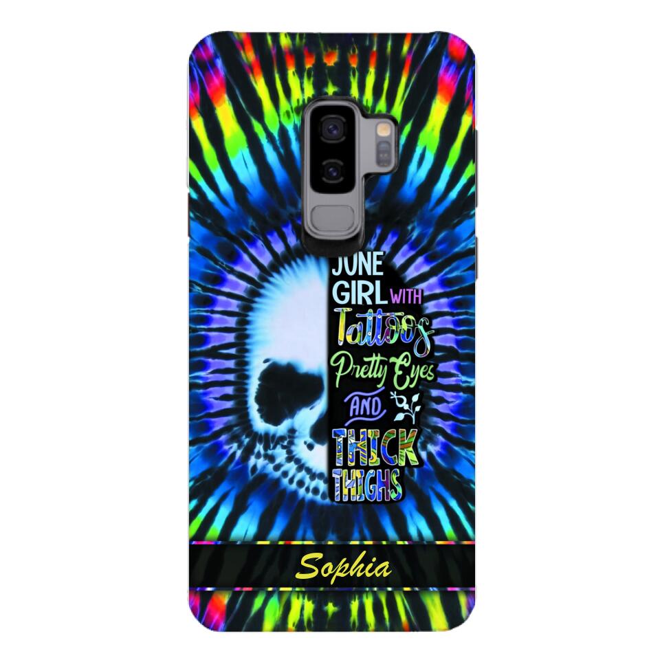 Personalized June Girl With Tattoos  Phone Case Printed 25MAR-HQ29