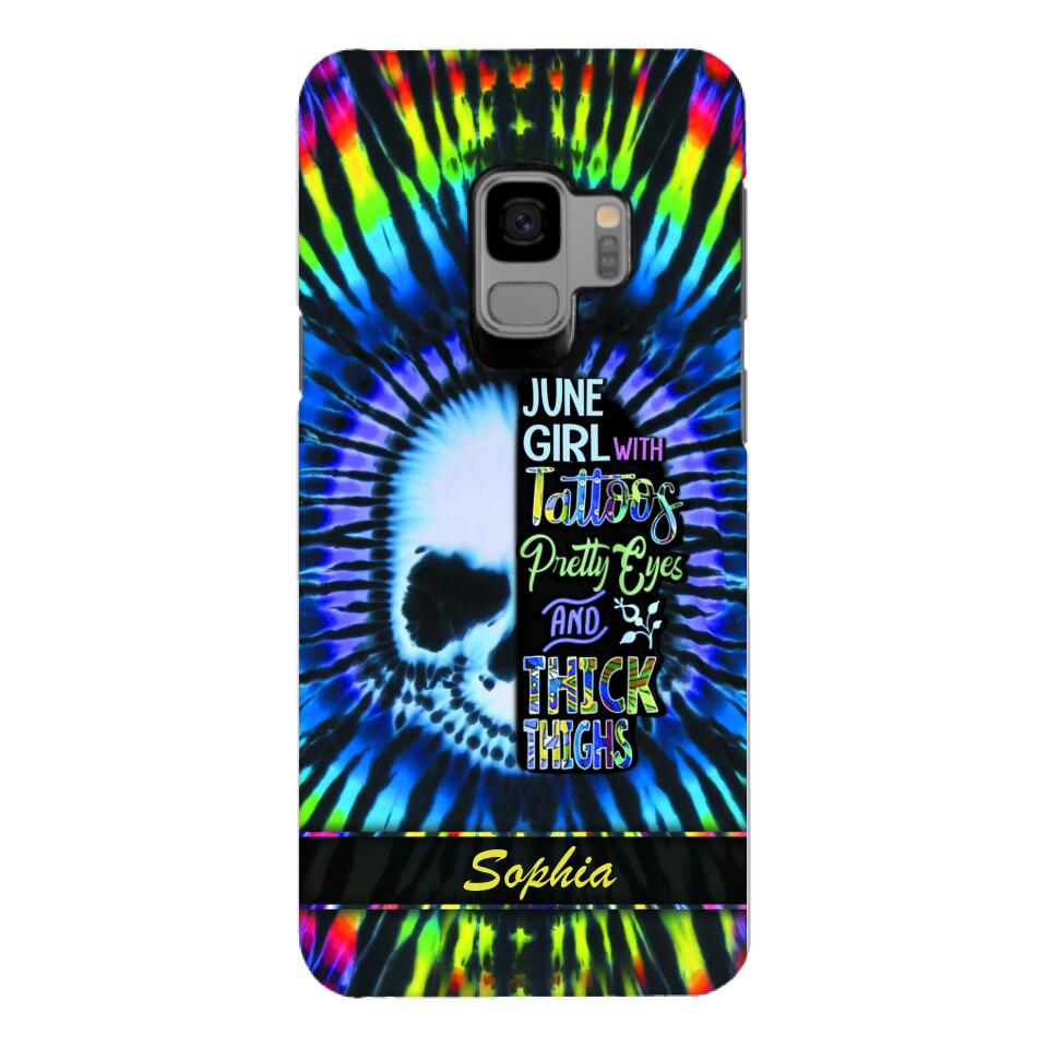 Personalized June Girl With Tattoos  Phone Case Printed 25MAR-HQ29