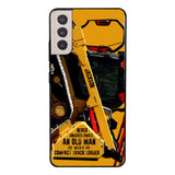 PERSONALIZED NEVER UNDERESTIMATE AN OLD MAN WITH A COMPACT TRACK LOADER PHONECASE QTDT2903