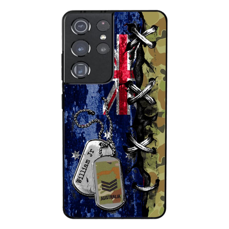 DH Personalized Australian Soldier Phone Case Printed 25MAR-DT29