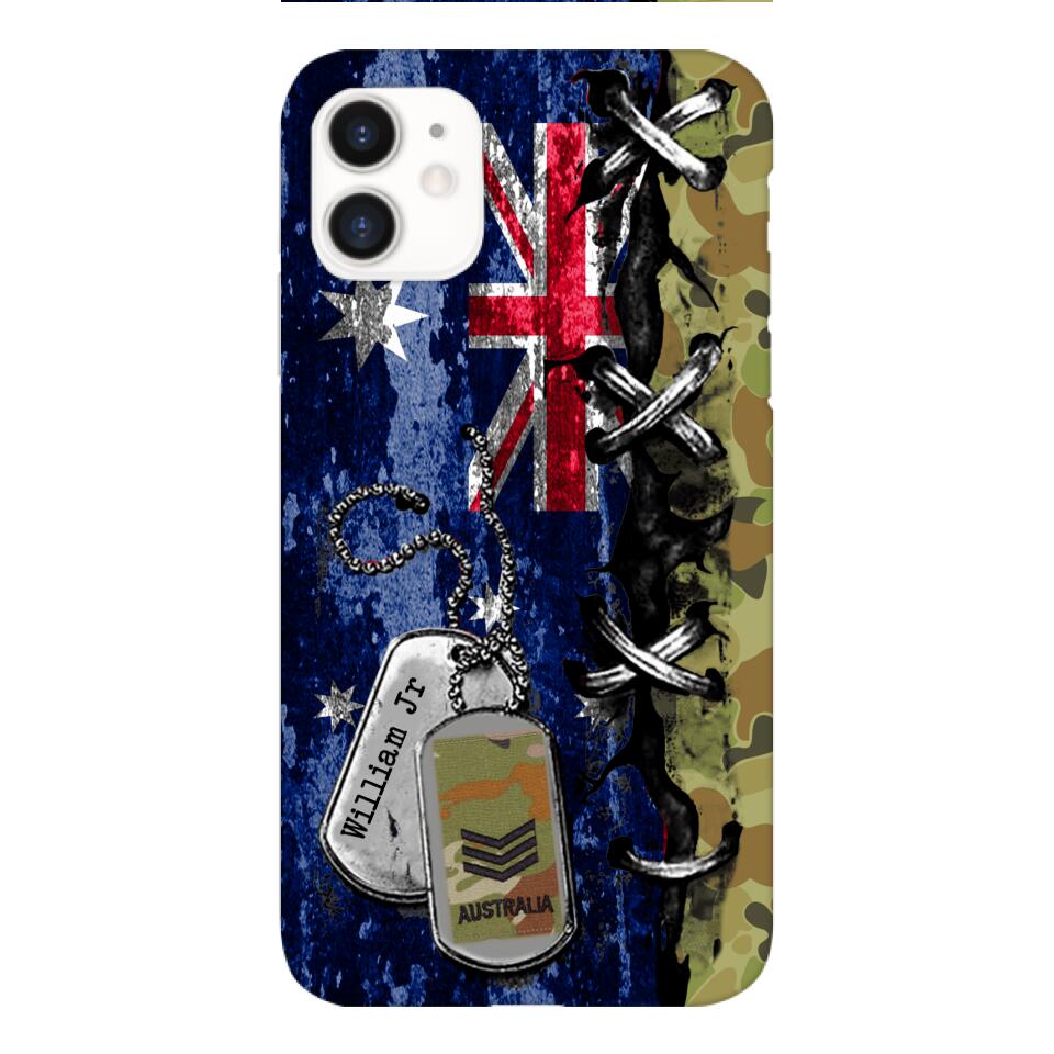 DH Personalized Australian Soldier Phone Case Printed 25MAR-DT29