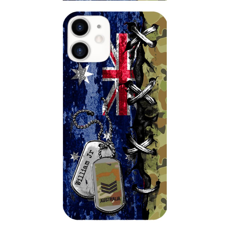 DH Personalized Australian Soldier Phone Case Printed 25MAR-DT29