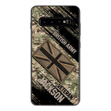 Personalized British Army Veteran Camo Phone Case Printed QTDT2903