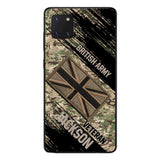 Personalized British Army Veteran Camo Phone Case Printed QTDT2903