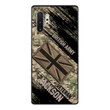 Personalized British Army Veteran Camo Phone Case Printed QTDT2903