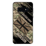 Personalized British Army Veteran Camo Phone Case Printed QTDT2903