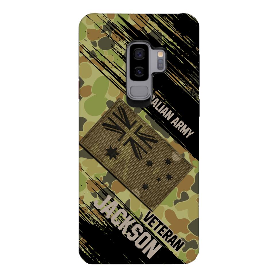 Personalized Australian Army Veteran Camo Phone Case Printed QTDT2903