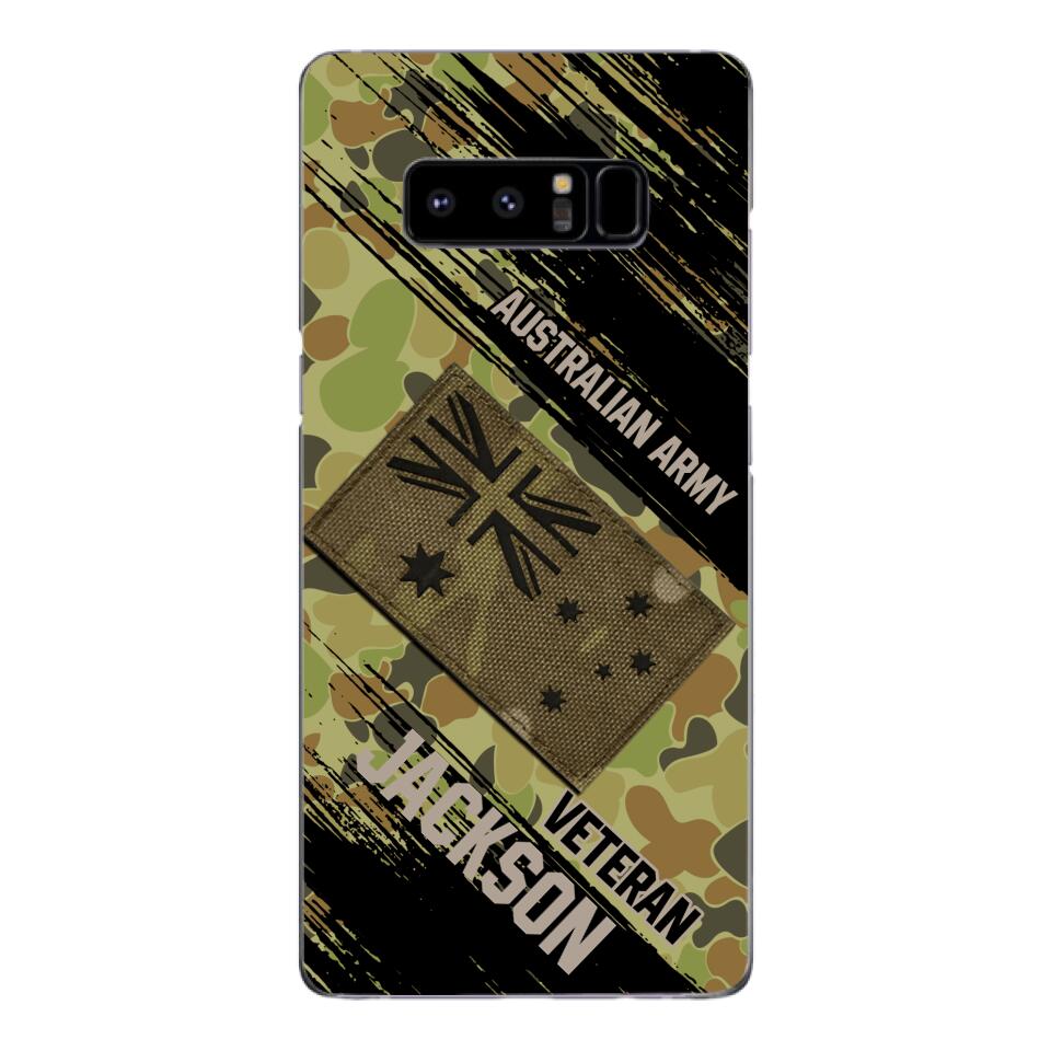 Personalized Australian Army Veteran Camo Phone Case Printed QTDT2903
