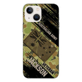 Personalized Australian Army Veteran Camo Phone Case Printed QTDT2903