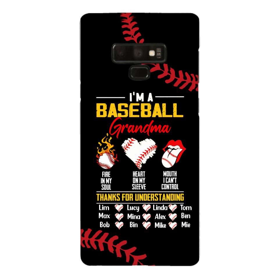 Personalized Baseball Grandma Phone Case Printed 3N 3003