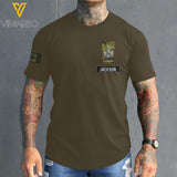 PERSONALIZED CANADIAN SOLIDER ARMY WITH RANK TSHIRT PRINTED QTMQ2903