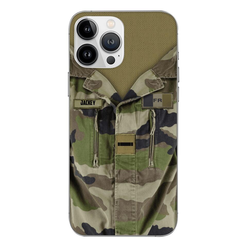 Personalized French Army Camo Phone Case Printed 22MAR-HQ30