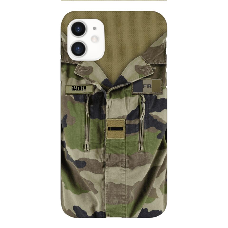 Personalized French Army Camo Phone Case Printed 22MAR-HQ30