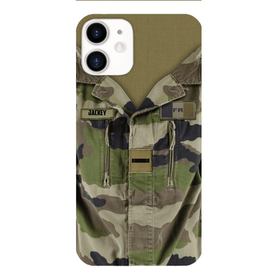 Personalized French Army Camo Phone Case Printed 22MAR-HQ30