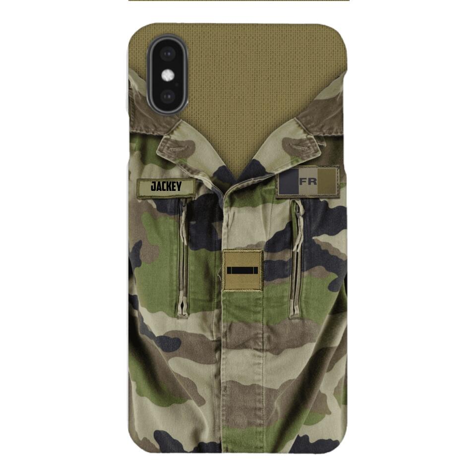 Personalized French Army Camo Phone Case Printed 22MAR-HQ30