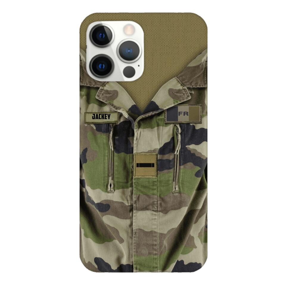 Personalized French Army Camo Phone Case Printed 22MAR-HQ30