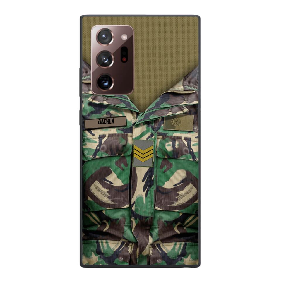 Personalized Portuguese Army Camo Phone Case Printed 22MAR-HQ30