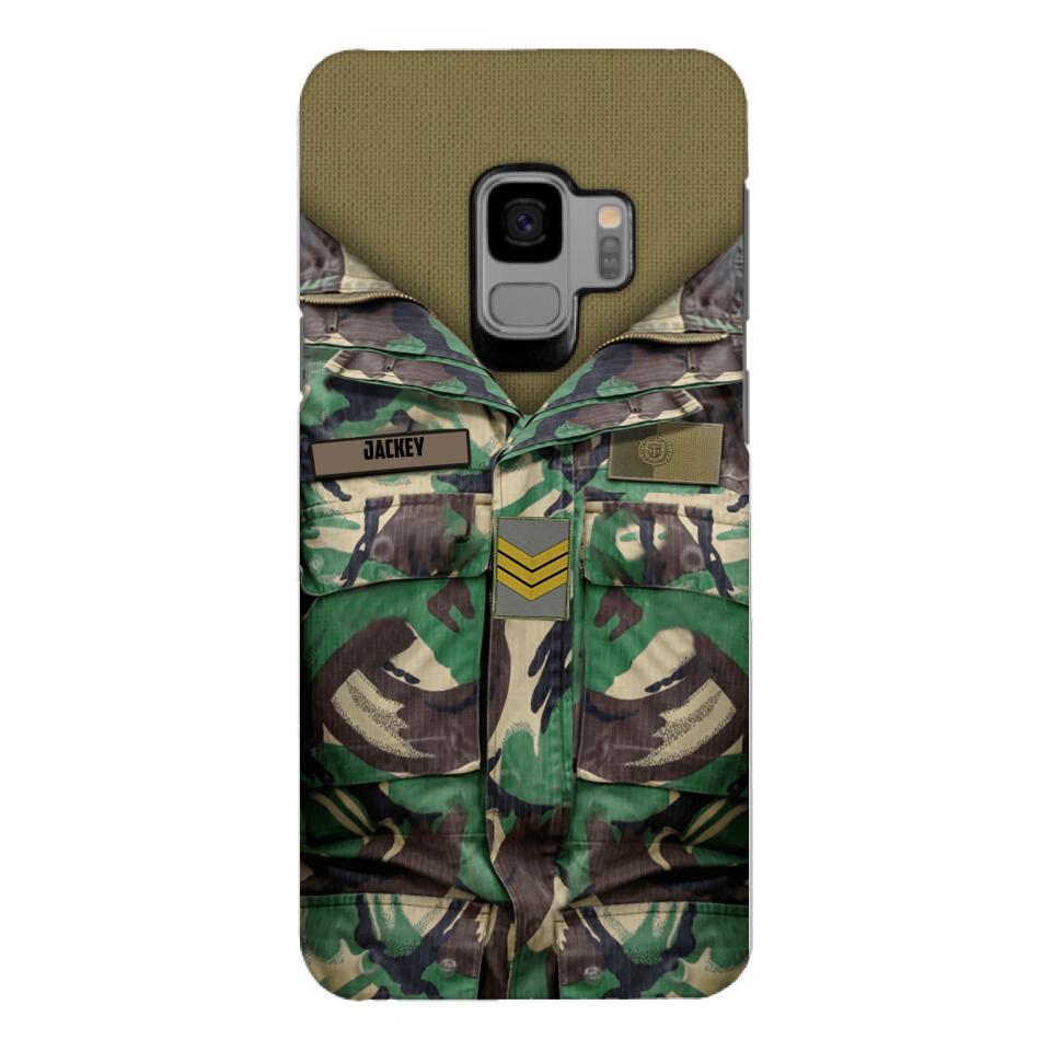 Personalized Portuguese Army Camo Phone Case Printed 22MAR-HQ30