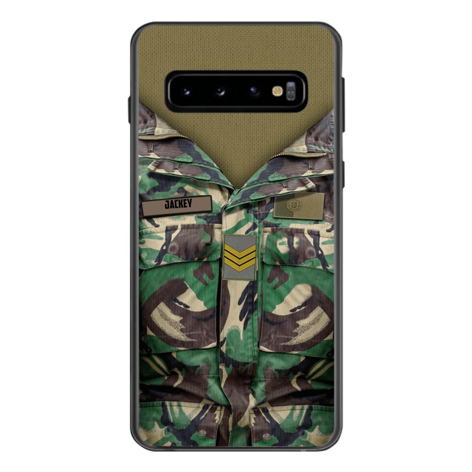 Personalized Portuguese Army Camo Phone Case Printed 22MAR-HQ30