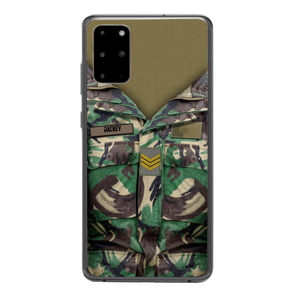 Personalized Portuguese Army Camo Phone Case Printed 22MAR-HQ30
