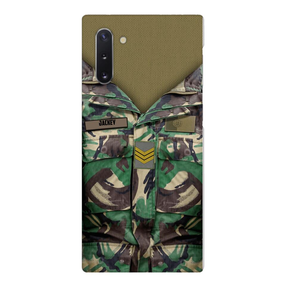 Personalized Portuguese Army Camo Phone Case Printed 22MAR-HQ30