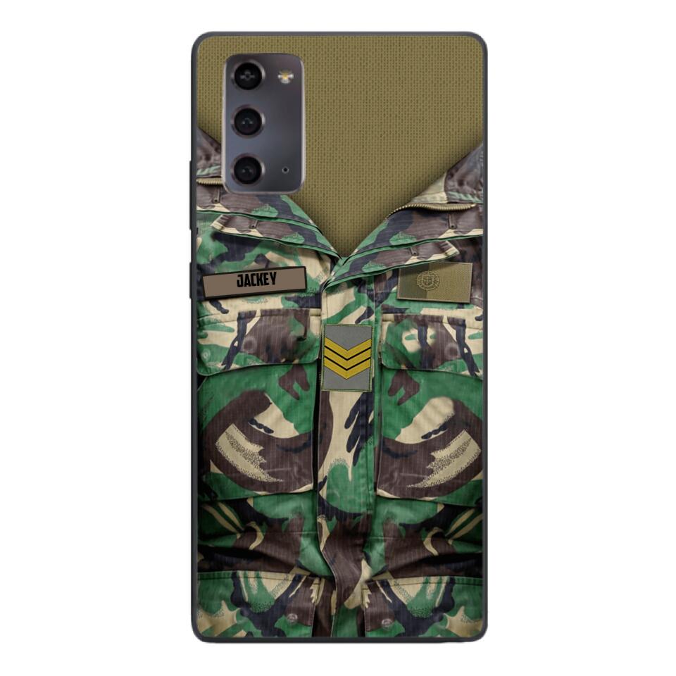 Personalized Portuguese Army Camo Phone Case Printed 22MAR-HQ30