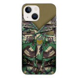 Personalized Portuguese Army Camo Phone Case Printed 22MAR-HQ30