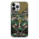 Personalized Portuguese Army Camo Phone Case Printed 22MAR-HQ30