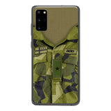 Personalized Swedish Army Camo Phone Case Printed 22MAR-HQ30
