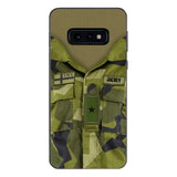 Personalized Swedish Army Camo Phone Case Printed 22MAR-HQ30