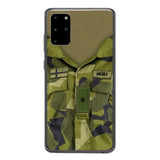 Personalized Swedish Army Camo Phone Case Printed 22MAR-HQ30