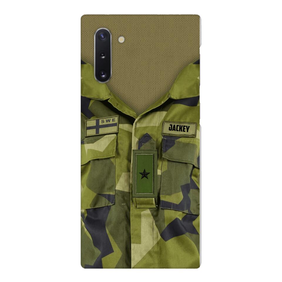 Personalized Swedish Army Camo Phone Case Printed 22MAR-HQ30