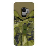 Personalized Swedish Army Camo Phone Case Printed 22MAR-HQ30