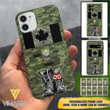 Personalized Canadian Army Camo Phone Case Printed QTDT3003