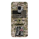 Personalized U.S Army Camo Phone Case Printed QTDT3003