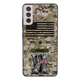 Personalized U.S Army Camo Phone Case Printed QTDT3003