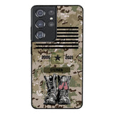 Personalized U.S Army Camo Phone Case Printed QTDT3003