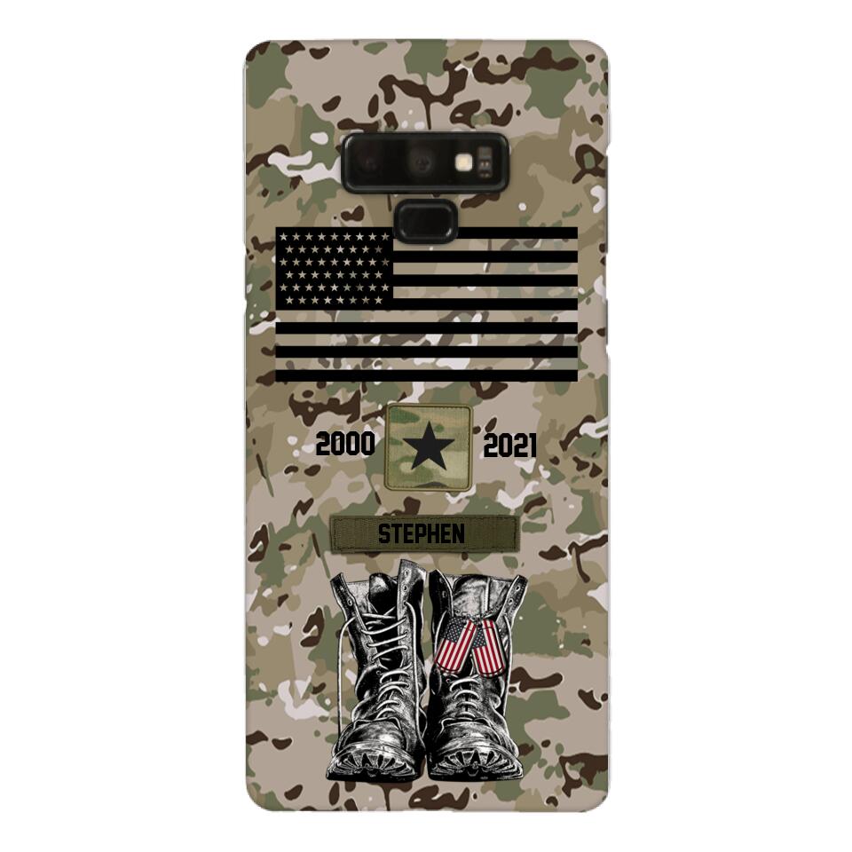 Personalized U.S Army Camo Phone Case Printed QTDT3003