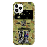 Personalized Australian Army Camo Phone Case Printed QTDT3003