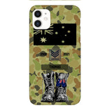 Personalized Australian Army Camo Phone Case Printed QTDT3003