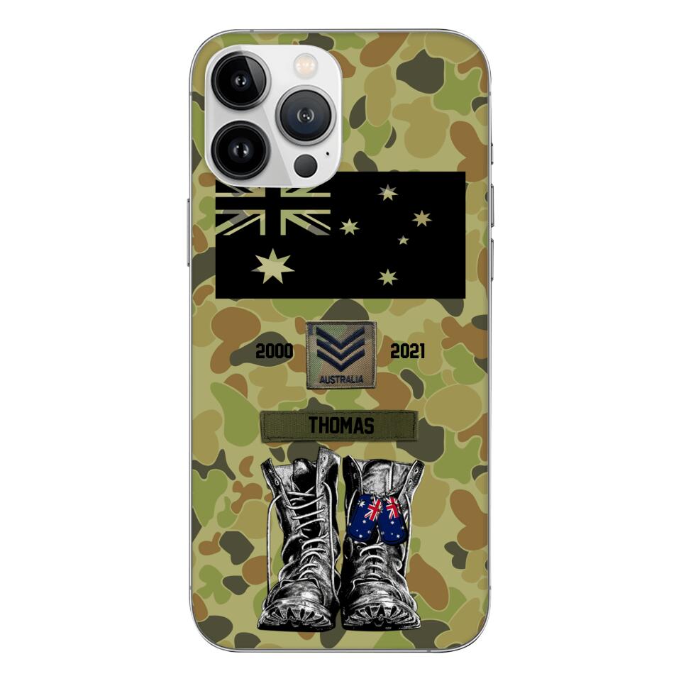 Personalized Australian Army Camo Phone Case Printed QTDT3003