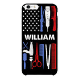 Personalized Barber Flag US Phone Case Printed M3Q 3003