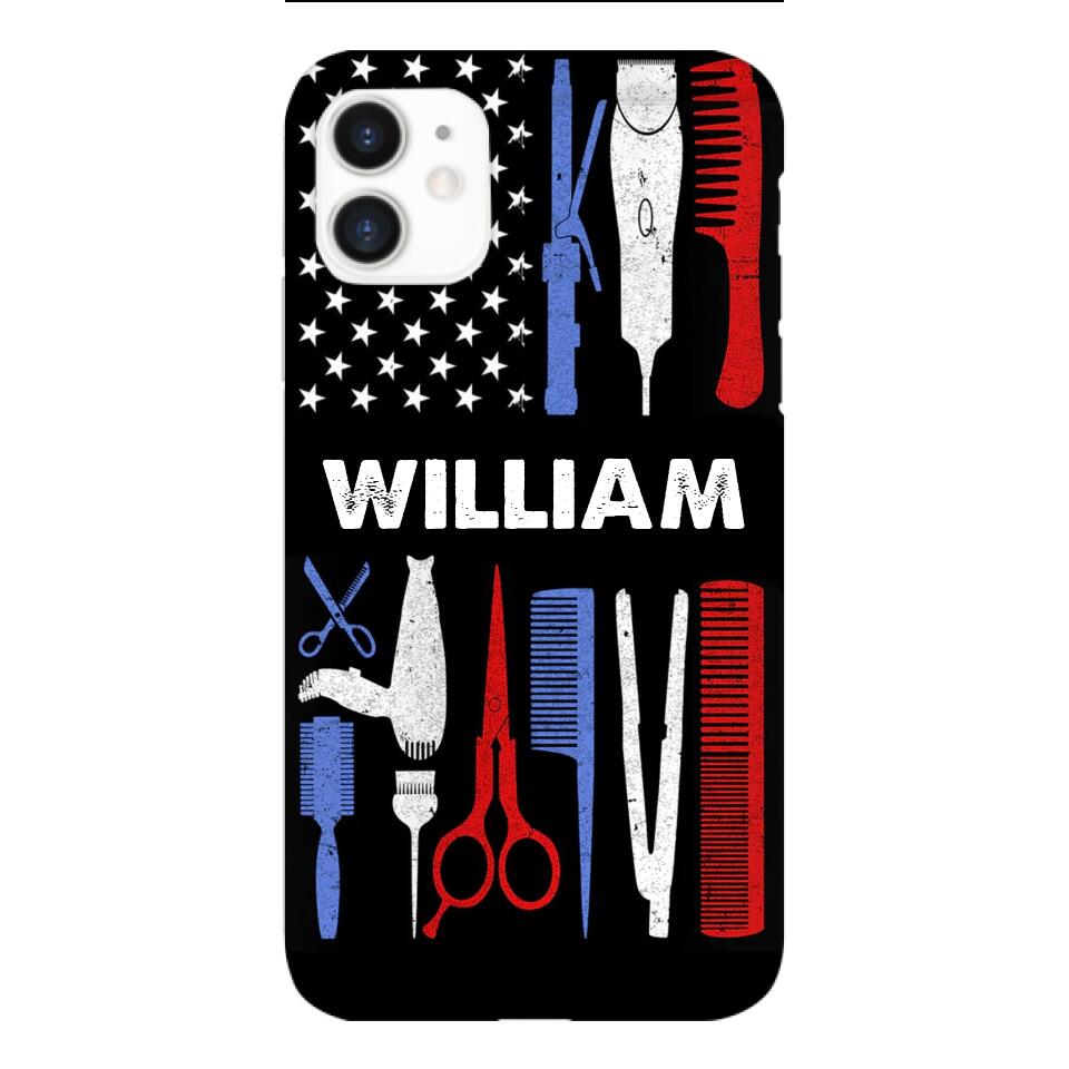Personalized Barber Flag US Phone Case Printed M3Q 3003