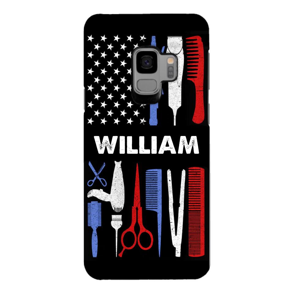 Personalized Barber Flag US Phone Case Printed M3Q 3003