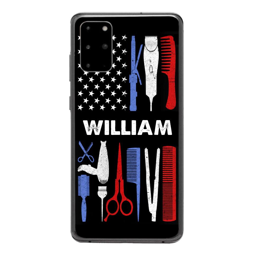 Personalized Barber Flag US Phone Case Printed M3Q 3003