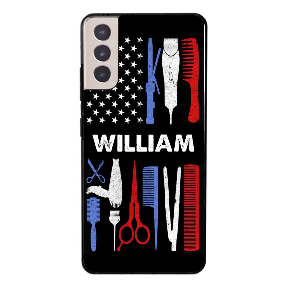 Personalized Barber Flag US Phone Case Printed M3Q 3003