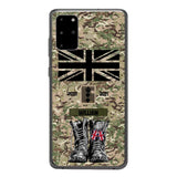 Personalized UK Army Camo Phone Case Printed QTDT3003