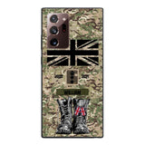 Personalized UK Army Camo Phone Case Printed QTDT3003