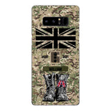 Personalized UK Army Camo Phone Case Printed QTDT3003