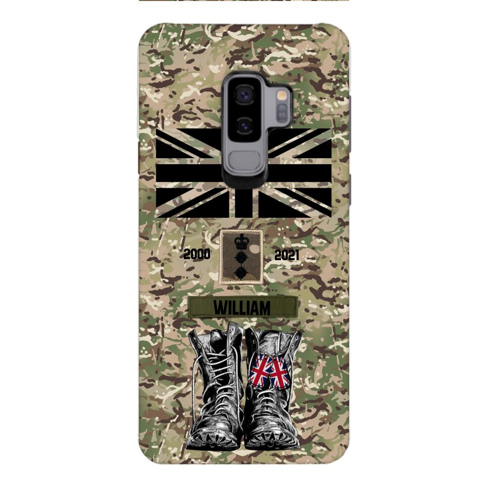 Personalized UK Army Camo Phone Case Printed QTDT3003